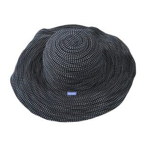 Wallaroo Scrunchie All Weather Sun Travel Hat Navy Blue Adjustable